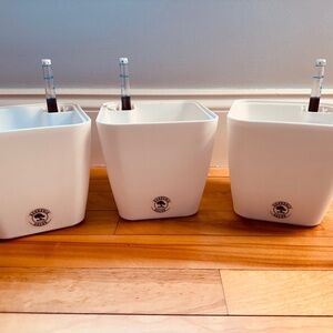 GARDENIX DECOR 5" Self-Watering pots for Indoor Plants - Pack of Three (3) Pots
